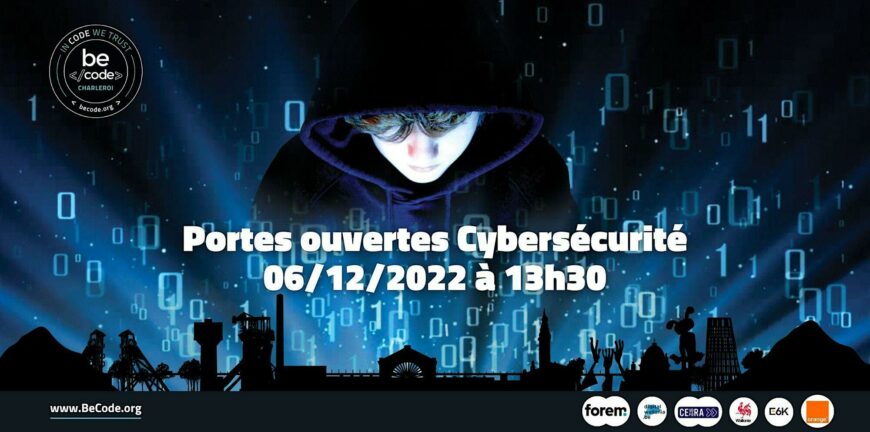 E6 K Becode Portes ouvertes Cybersécurité 6 décembre Charleroi
